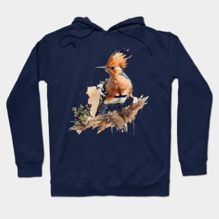 Hoopoe Bird On A tree 2.0 Hoodie